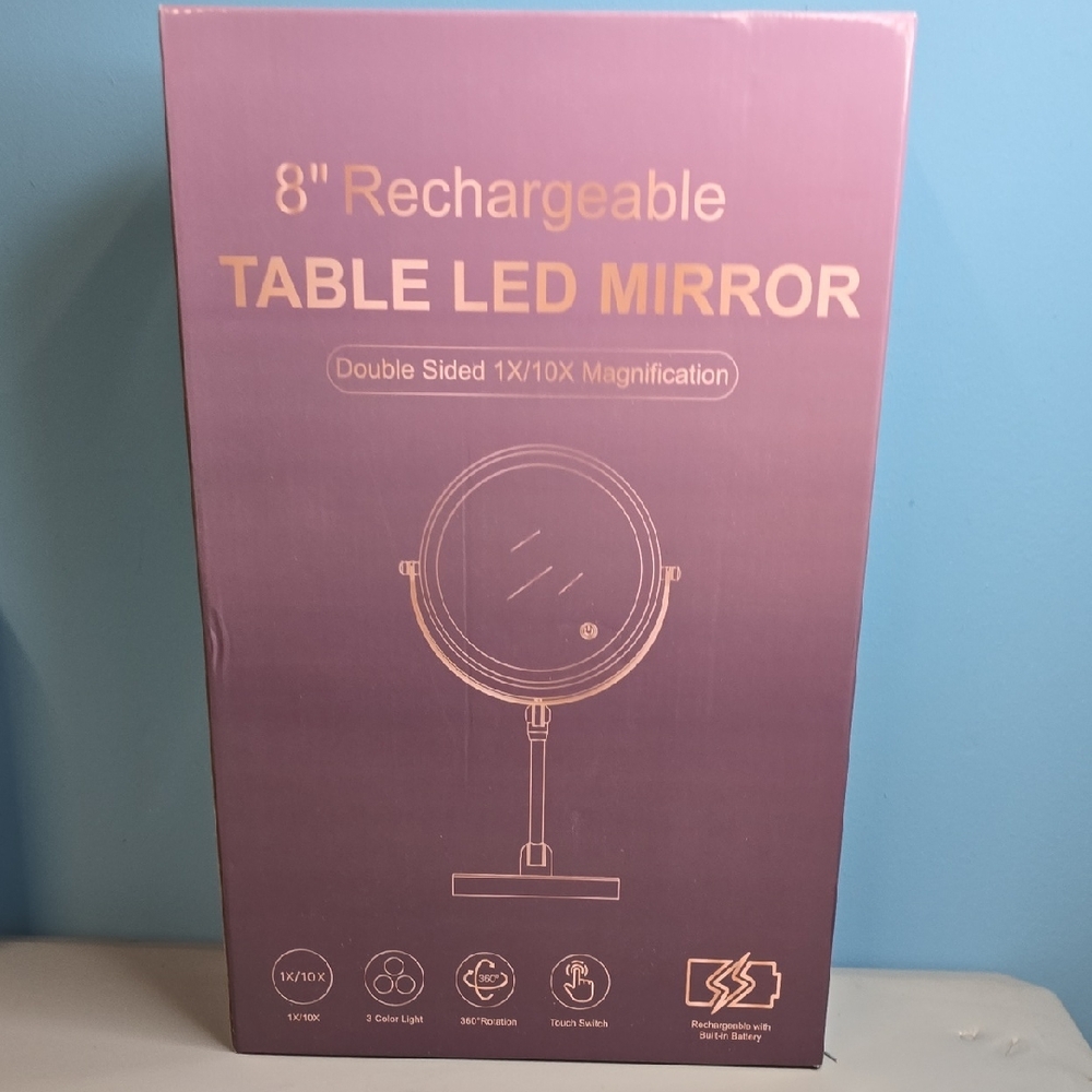 Rechargeable Table Led Mirror - image 1